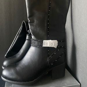 Cloud Walkers Size 11 W Black Studded Rider Boot New